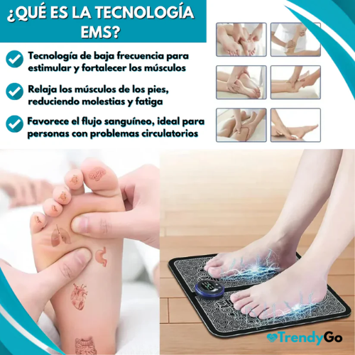 Masajeador de Pies EMS Activefit® + Calcetines Anti varices (GRATIS)