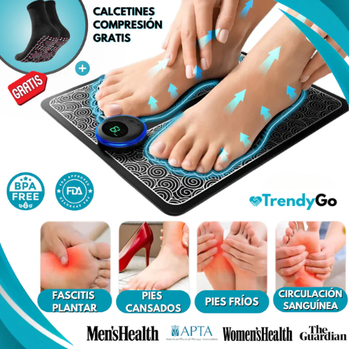 Masajeador de Pies EMS Activefit® + Calcetines Anti varices (GRATIS)
